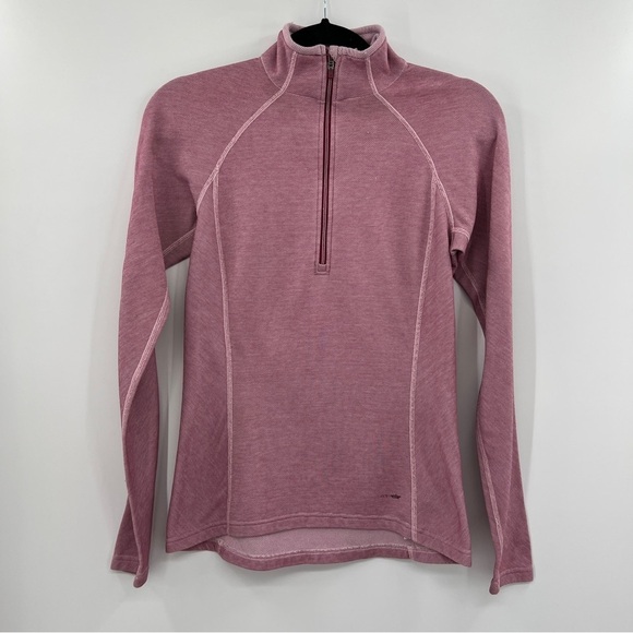 Patagonia  Capilene Baselayer Striped Quarter Zip Long Sleeve Shirt Mult flaw - Picture 1 of 10